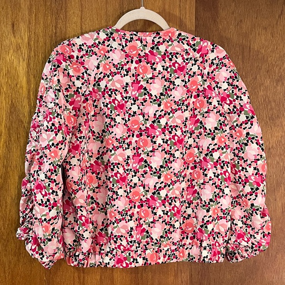 ZARA Pink Floral Lightweight Jacket Sz M - Picture 2 of 6